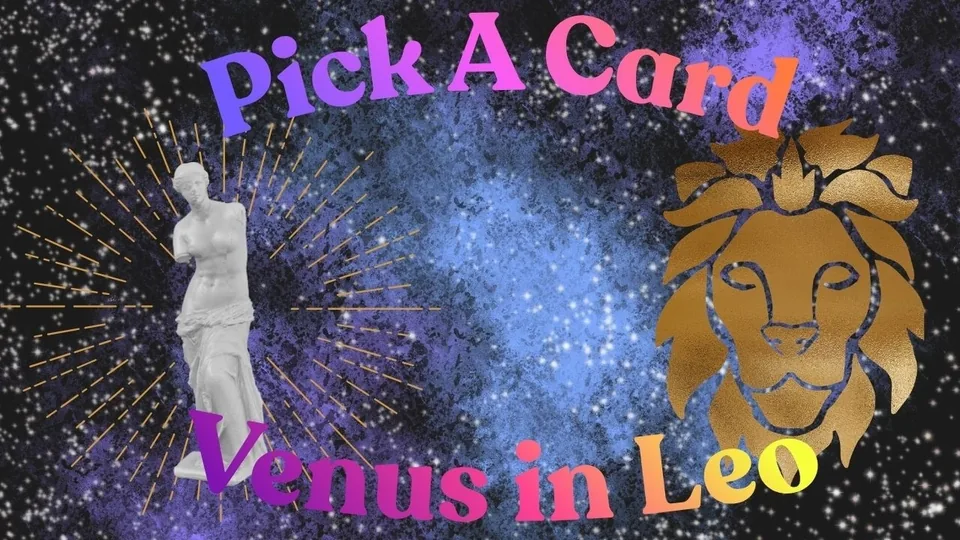 Still from Jamie&rsquo;s video, Pick a card! Venus in Leo! What we are working with!